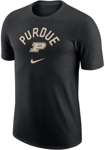 Nike Purdue Boilermakers Black Campus Athlete University Short Sleeve T Shirt