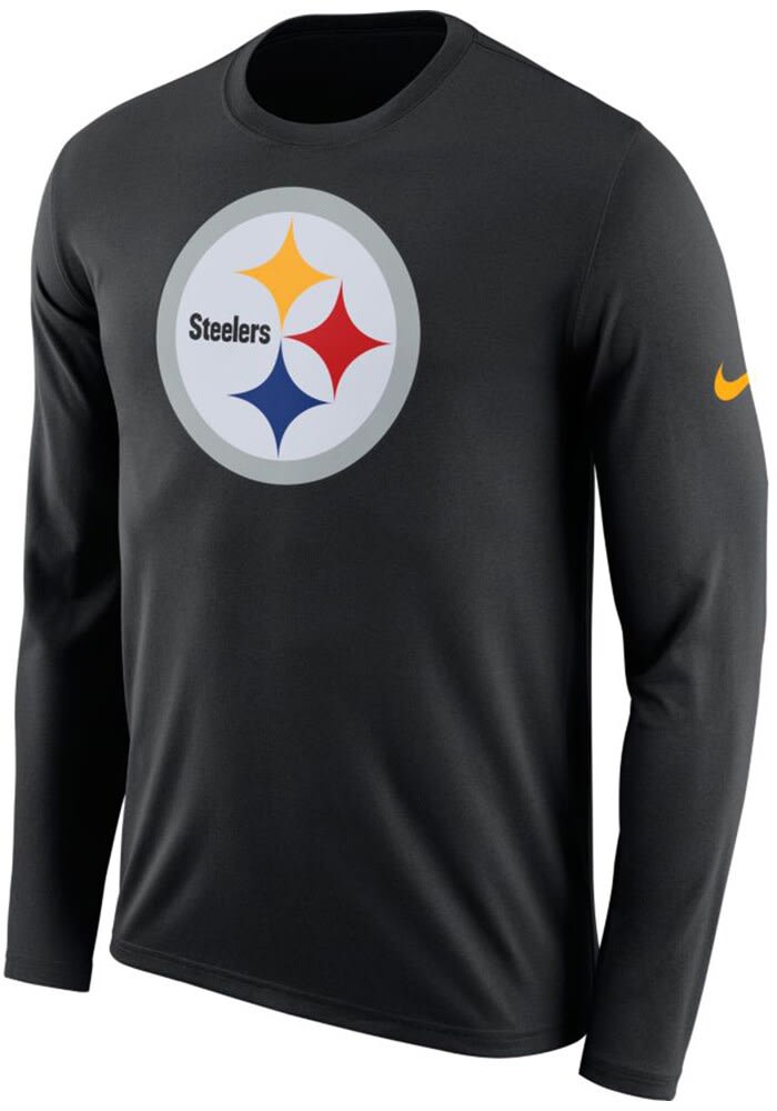 Nike Pittsburgh Steelers Black Playbook Long Sleeve T Shirt