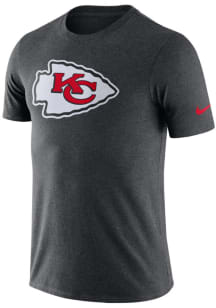 Nike Kansas City Chiefs Charcoal Essential Logo Short Sleeve T Shirt