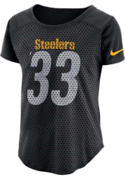 Pittsburgh Steelers Womens Nike Modern Fan Fashion Football Jersey - Black