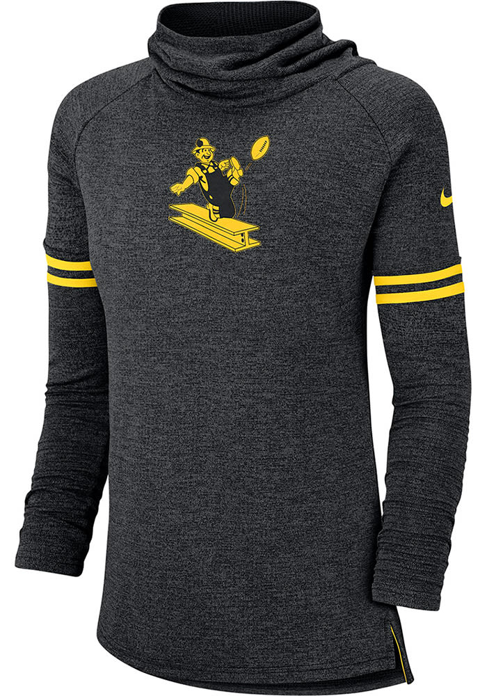 Nike Pittsburgh Steelers Womens Black Funnel Crew Sweatshirt
