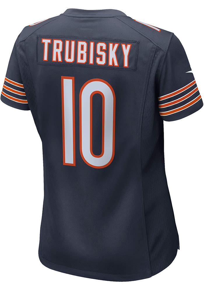 Mitch Trubisky Nike Chicago Bears Womens Navy Blue Home Game Football Jersey
