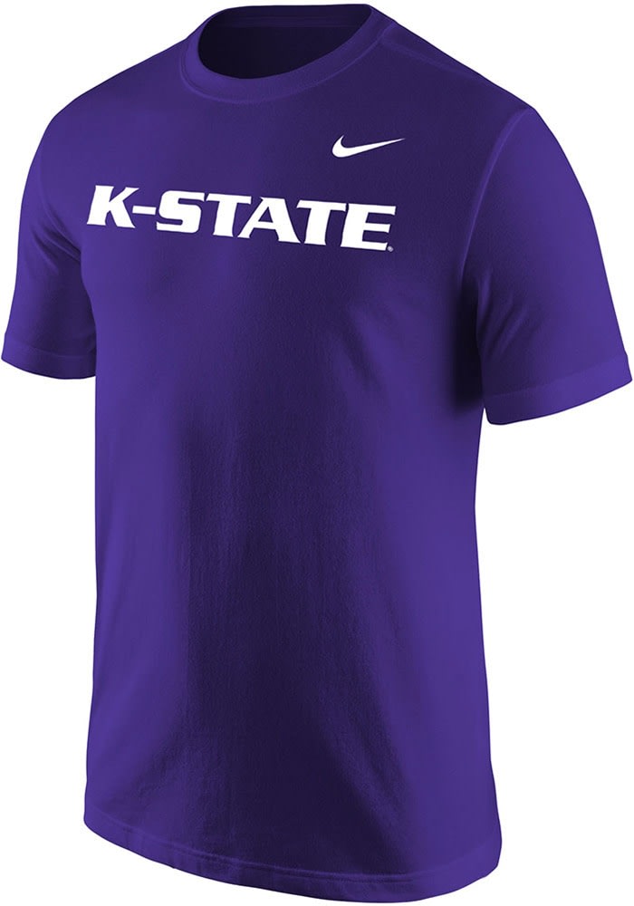 Nike PURPLE K-State Wildcats Word Short Sleeve T Shirt