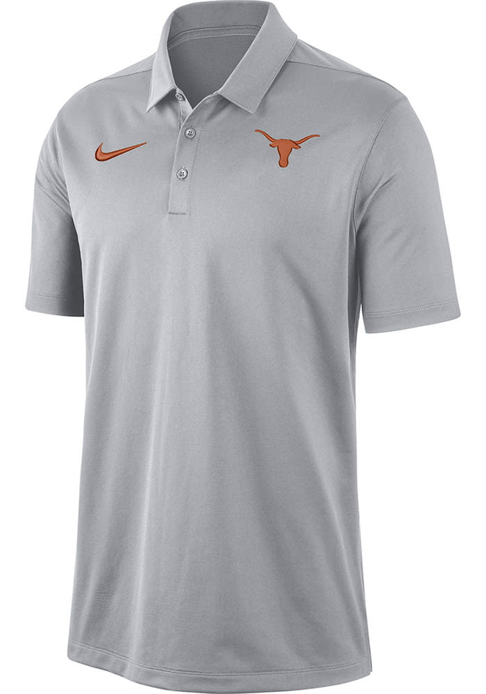 Nike Texas Longhorns Mens Grey Franchise Short Sleeve Polo