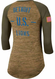 Nike Detroit Lions Womens White Salute to Service Legend LS Tee