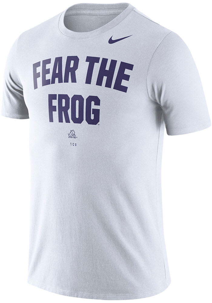 Nike TCU Horned Frogs White Phrase Short Sleeve T Shirt