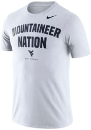 Nike West Virginia Mountaineers White Phrase Short Sleeve T Shirt