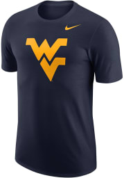 Nike West Virginia Mountaineers Navy Blue Logo Short Sleeve T Shirt