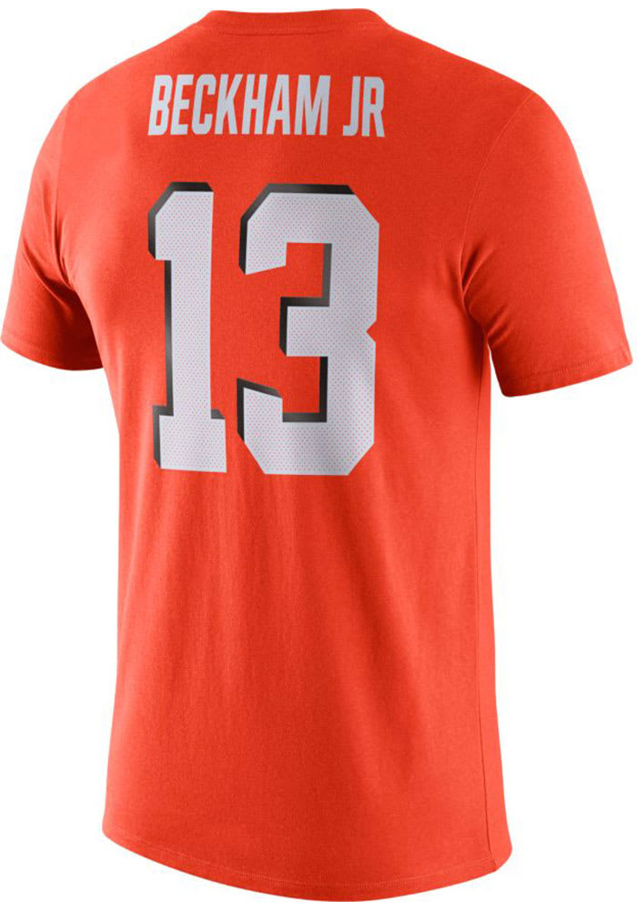 Odell Beckham Jr Cleveland Browns Orange Player Pride Short Sleeve Player T Shirt