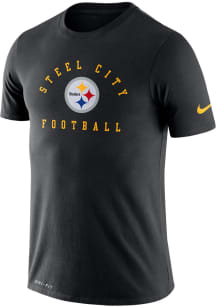 Nike Pittsburgh Steelers Black DFCT Local PCK Short Sleeve T Shirt