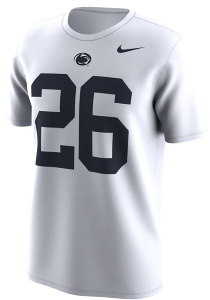 Saquon Barkley Penn State Nittany Lions White Retro Short Sleeve Player T Shirt