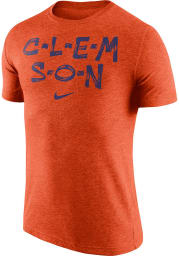 Nike Clemson Tigers Orange Tri Verb Short Sleeve T Shirt