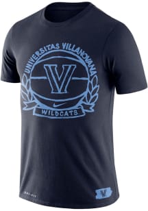 Nike Villanova Wildcats Navy Blue Dri-FIT Crest Short Sleeve T Shirt