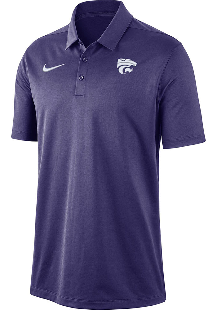 Nike K-State Wildcats Mens Purple Dri-FIT Franchise Short Sleeve Polo