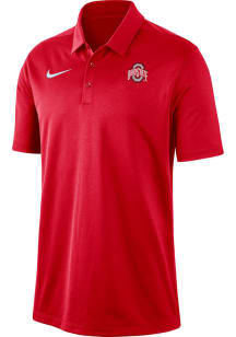 Mens Ohio State Buckeyes Red Nike DriFit Franchise Short Sleeve Polo Shirt