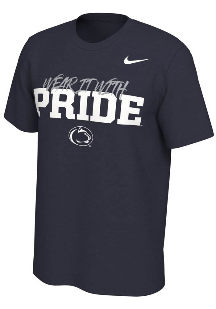 Nike Penn State Nittany Lions Navy Blue Mantra Short Sleeve T Shirt