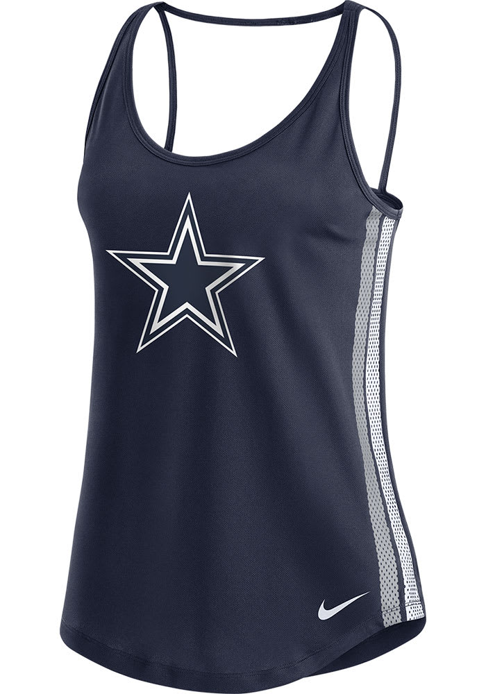 Womens Dallas Cowboys Nike Dri-Fit Team Apparel Mesh Tank Jersey