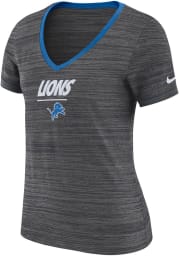 Nike Detroit Lions Womens Grey Legend Velocity Dri-FIT V Neck T-Shirt