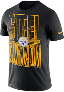 Nike Pittsburgh Steelers Black Local Verb Short Sleeve T Shirt