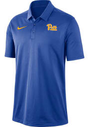 Nike Pitt Panthers Mens Blue Franchise Short Sleeve Polo