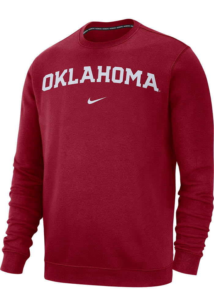 Nike Oklahoma Sooners Club Sweatshirt - Crimson