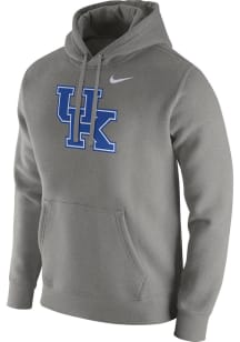 Nike Kentucky Wildcats Mens Grey Club Long Sleeve Hoodie