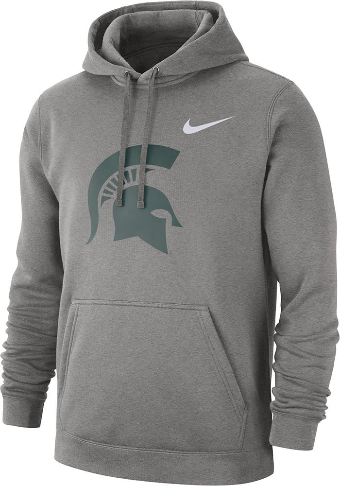 Nike Michigan State Spartans Club Hoodie - Grey