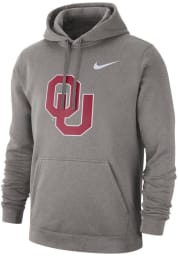 Nike Oklahoma Sooners Mens Grey Club Long Sleeve Hoodie