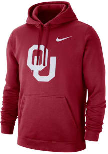Nike Oklahoma Sooners Mens Crimson Club Long Sleeve Hoodie