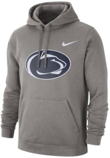 Nike Penn State Nittany Lions Mens Grey Club Long Sleeve Hoodie