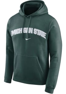 Nike Michigan State Spartans Mens Green Arch Long Sleeve Hoodie