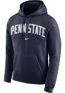 Mens Penn State Nittany Lions Navy Blue Nike Arch Hooded Sweatshirt
