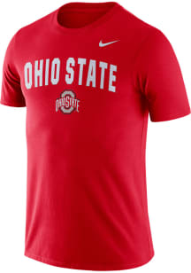Nike Ohio State Buckeyes Red Snow Wash Short Sleeve T Shirt