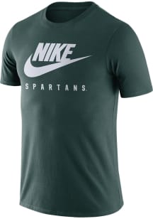 Nike Michigan State Spartans Green Futura Short Sleeve T Shirt