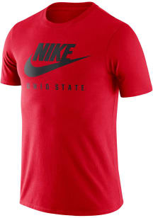 Nike Ohio State Buckeyes Red Futura Short Sleeve T Shirt