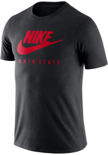 Nike Ohio State Buckeyes Black Futura Short Sleeve T Shirt