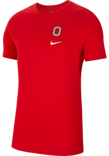 Nike Ohio State Buckeyes Red DriFit DNA Short Sleeve T Shirt