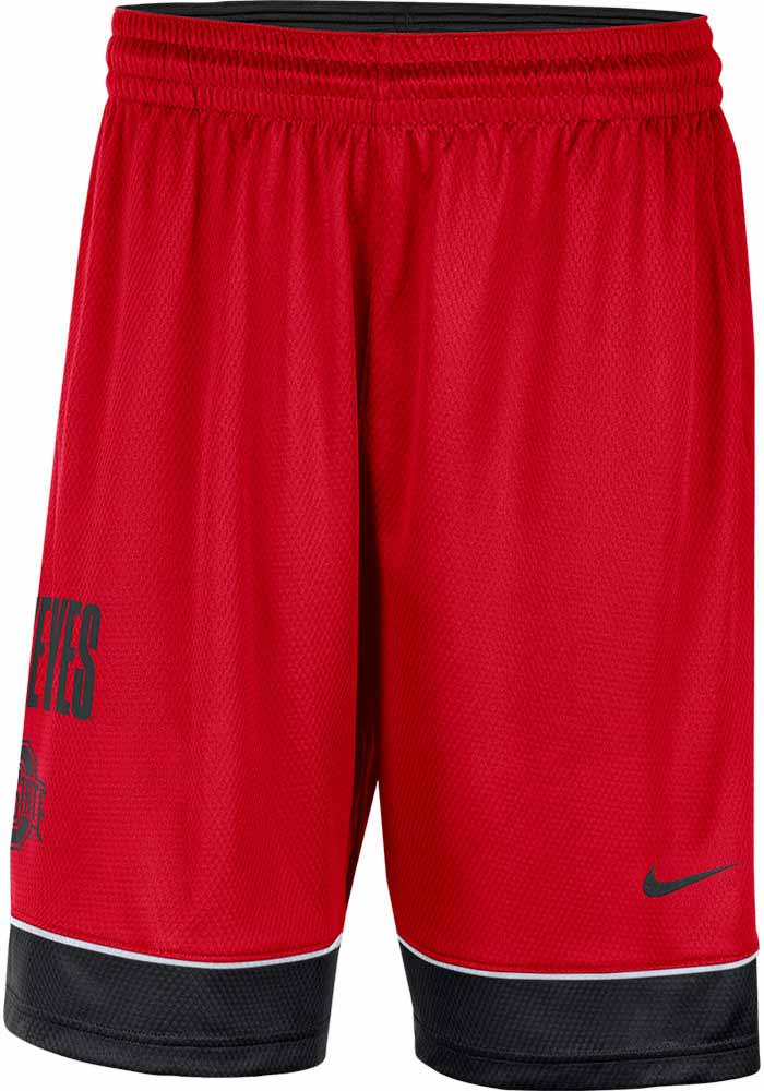 Nike Ohio State Buckeyes Mens Red Fast Break Shorts