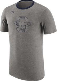 Nike Penn State Nittany Lions Grey Tri Blend Short Sleeve Fashion T Shirt