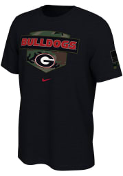 Nike Georgia Bulldogs Black Veterans Short Sleeve T Shirt