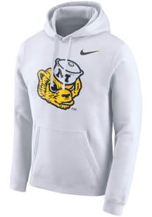 Nike Michigan Wolverines Mens White Club Vault Fleece Long Sleeve Hoodie
