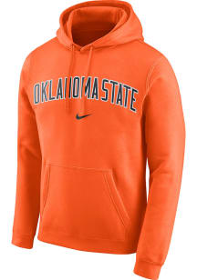 Nike Oklahoma State Cowboys Mens Orange Club Fleece Arch Long Sleeve Hoodie