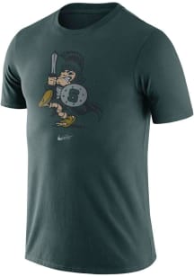 Nike Michigan State Spartans Green Triblend Old School Short Sleeve Fashion T Shirt