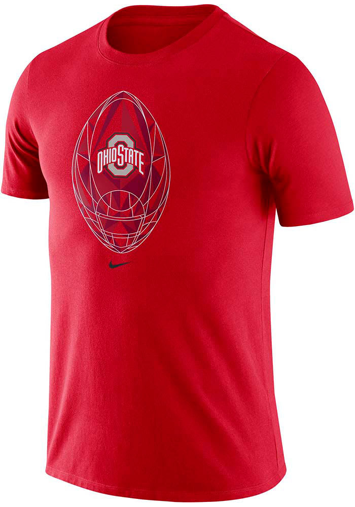 Nike Ohio State Buckeyes Red Legend Football Icon Short Sleeve T Shirt