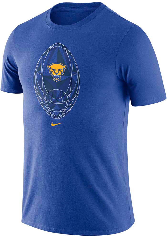 Nike Pitt Panthers Blue Legend Football Icon Short Sleeve T Shirt