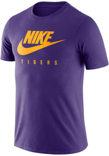 Nike LSU Tigers Purple Essential Futura Short Sleeve T Shirt
