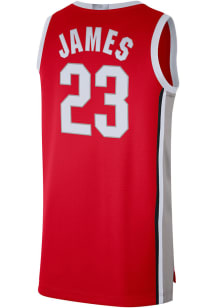 LeBron James  Nike Ohio State Buckeyes Red Limited Jersey