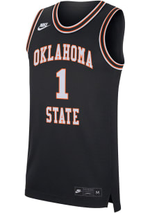 Nike Oklahoma State Cowboys Black Replica Road Jersey
