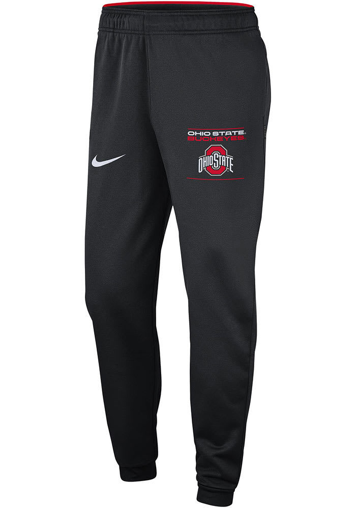 Nike Ohio State Buckeyes Mens Black Sideline Therma Pants