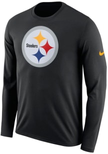 Nike Pittsburgh Steelers Black Primary Logo Long Sleeve T Shirt